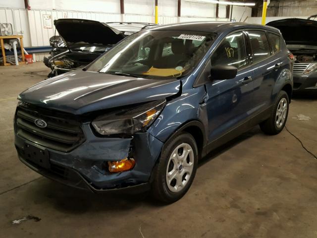 1FMCU0F7XJUA23216 - 2018 FORD ESCAPE S BLUE photo 2