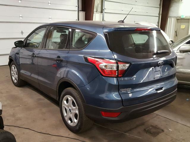 1FMCU0F7XJUA23216 - 2018 FORD ESCAPE S BLUE photo 3