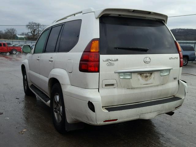 JTJBT20X350079368 - 2005 LEXUS GX 470 WHITE photo 3