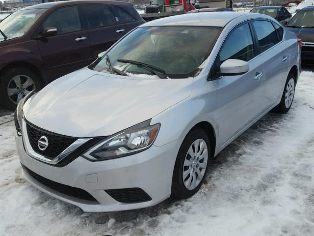 3N1AB7AP5HL644081 - 2017 NISSAN SENTRA S SILVER photo 2