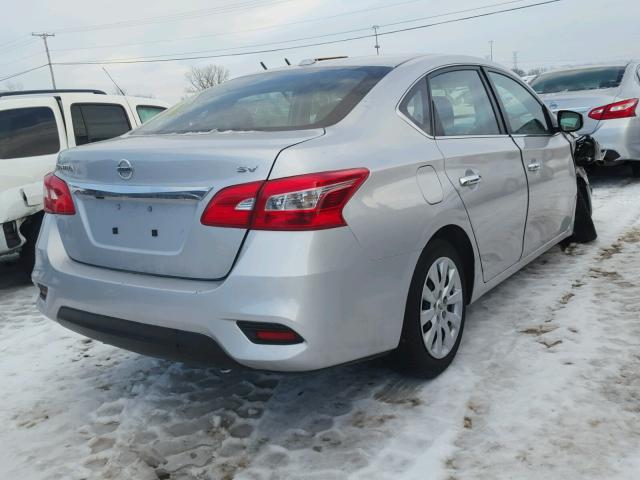 3N1AB7AP5HL644081 - 2017 NISSAN SENTRA S SILVER photo 4