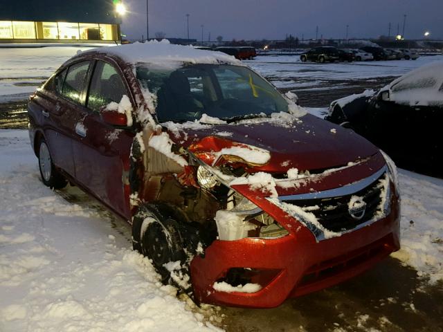 3N1CN7APXGL857994 - 2016 NISSAN VERSA S RED photo 1