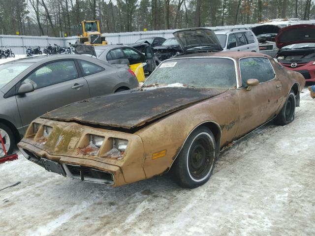 2T87Y9N194735 - 1979 PONTIAC FIREBIRD BROWN photo 2