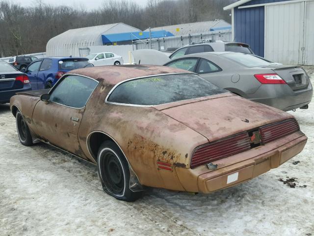 2T87Y9N194735 - 1979 PONTIAC FIREBIRD BROWN photo 3