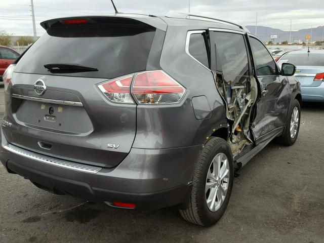 5N1AT2MTXGC810672 - 2016 NISSAN ROGUE S GRAY photo 4