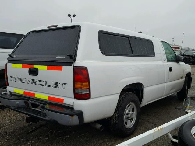 1GCEC14V91Z316874 - 2001 CHEVROLET SILVERADO WHITE photo 4