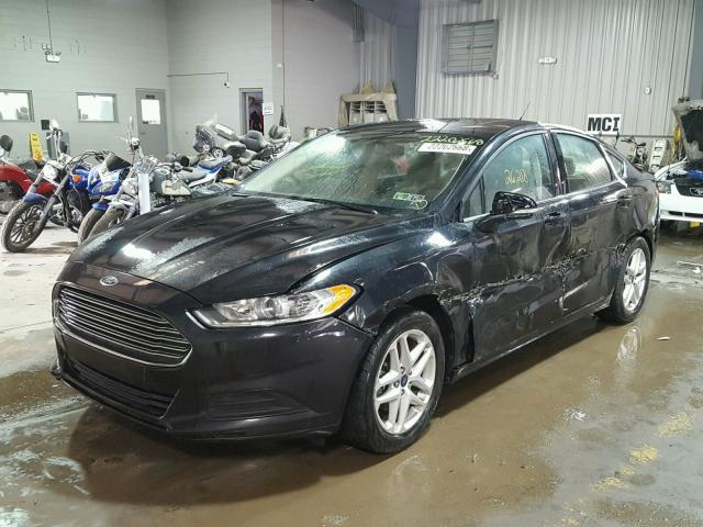 3FA6P0HDXER154421 - 2014 FORD FUSION SE GRAY photo 2