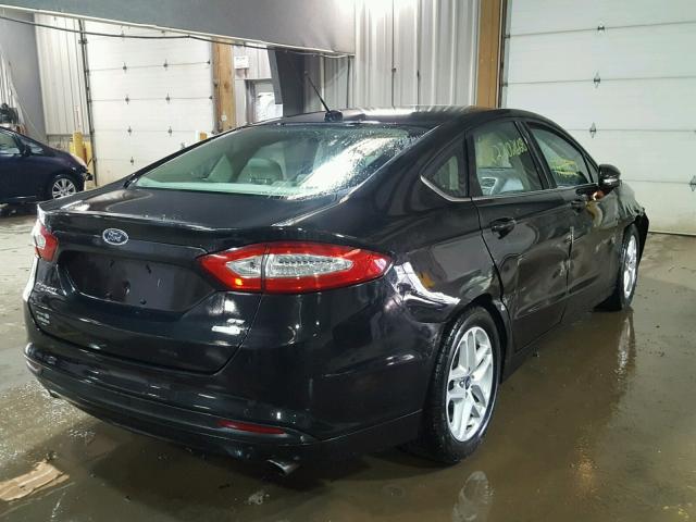 3FA6P0HDXER154421 - 2014 FORD FUSION SE GRAY photo 4