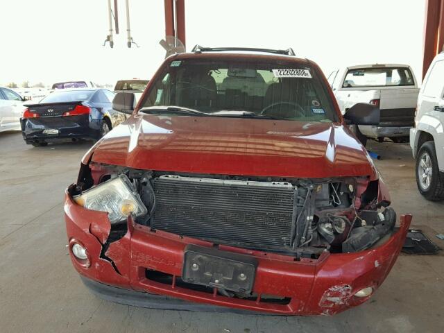 1FMCU0D7XAKC95425 - 2010 FORD ESCAPE XLT RED photo 9