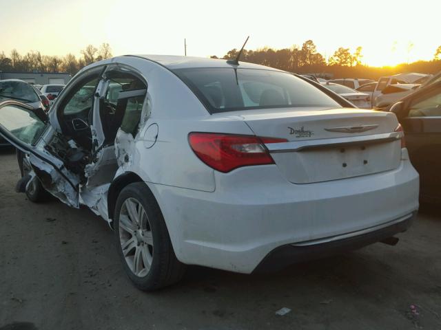 1C3CCBAB0DN670323 - 2013 CHRYSLER 200 LX WHITE photo 3