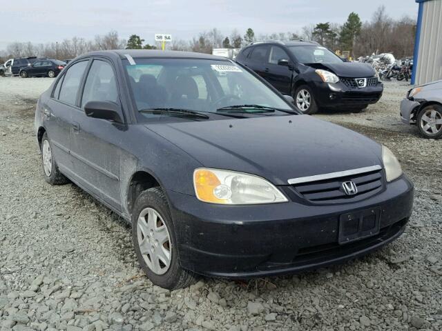 2HGES16553H558632 - 2003 HONDA CIVIC LX BLACK photo 1