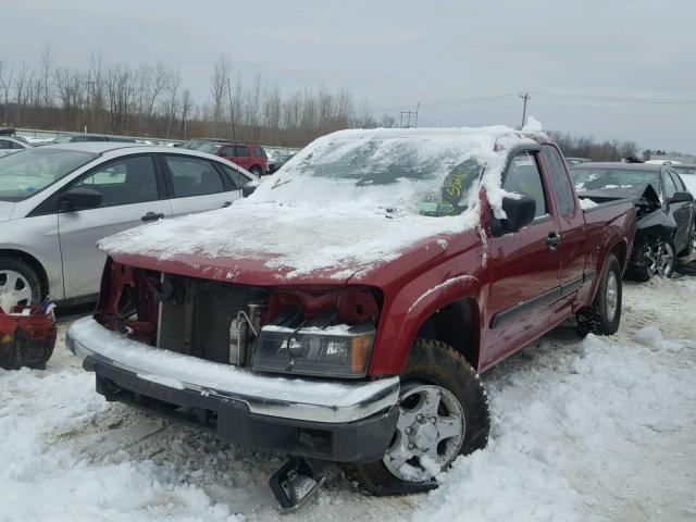 1GTDT196748139197 - 2004 GMC CANYON RED photo 2