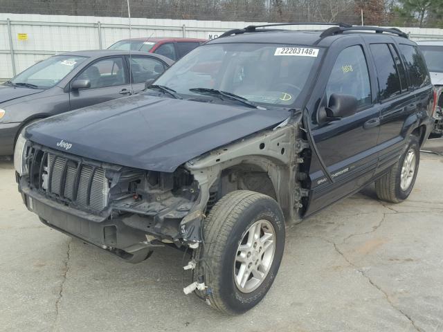 1J4GX48S24C217295 - 2004 JEEP GRAND CHER GRAY photo 2