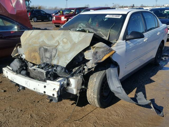 1G1ZS58F67F134857 - 2007 CHEVROLET MALIBU LS WHITE photo 2