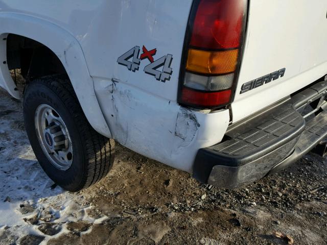 1GTHK29D27E152695 - 2007 GMC SIERRA K25 WHITE photo 9