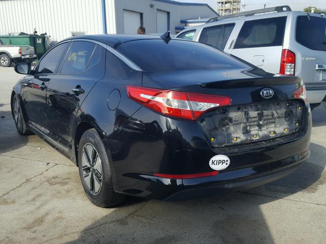 KNAGM4AD5D5057523 - 2013 KIA OPTIMA HYB BLACK photo 3