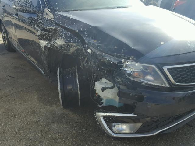 KNAGM4AD5D5057523 - 2013 KIA OPTIMA HYB BLACK photo 9