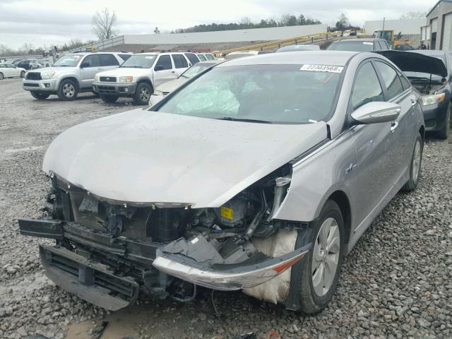 KMHEC4A45DA066030 - 2013 HYUNDAI SONATA HYB SILVER photo 2