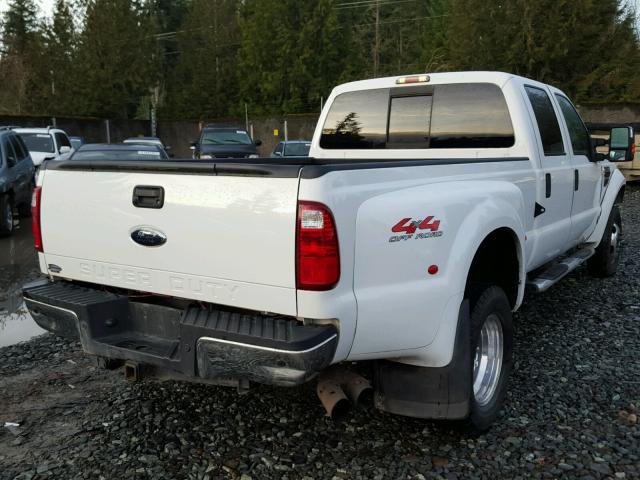 1FTWW33R28EE55371 - 2008 FORD F350 SUPER WHITE photo 4