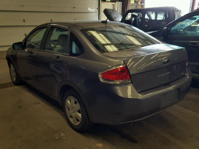 1FAHP3EN3AW169485 - 2010 FORD FOCUS S GRAY photo 3