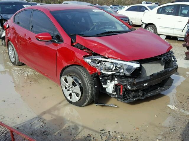 KNAFK4A68G5608440 - 2016 KIA FORTE LX RED photo 1