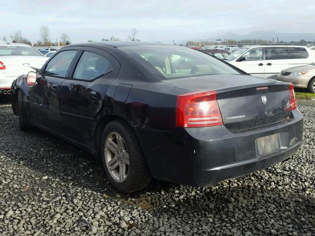 2B3KA43G06H430154 - 2006 DODGE CHARGER SE BLACK photo 3