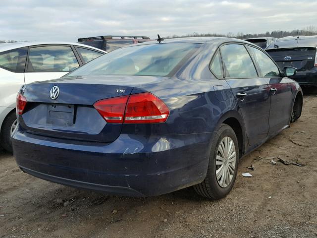 1VWAS7A36EC067320 - 2014 VOLKSWAGEN PASSAT S BLUE photo 4