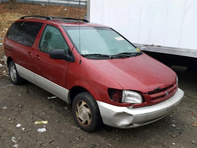 4T3ZF13C1YU190058 - 2000 TOYOTA SIENNA LE RED photo 1