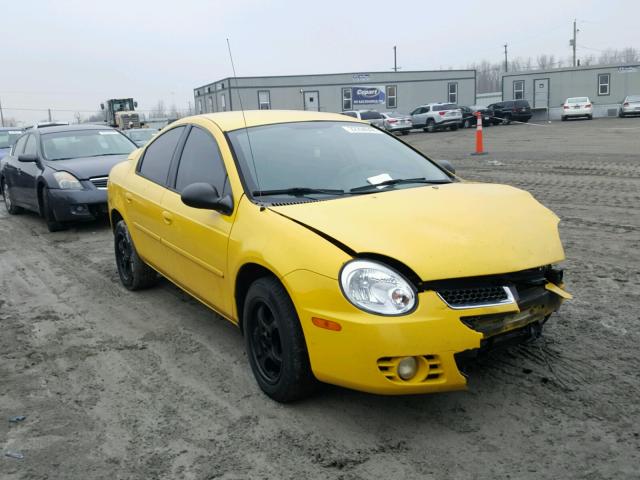 1B3ES56C13D177833 - 2003 DODGE NEON SXT YELLOW photo 1