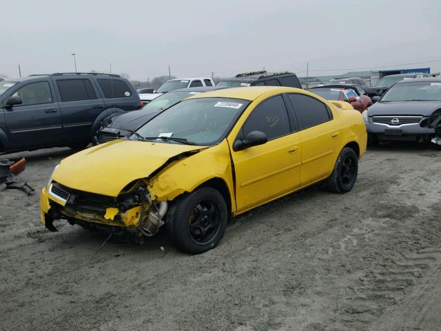 1B3ES56C13D177833 - 2003 DODGE NEON SXT YELLOW photo 2