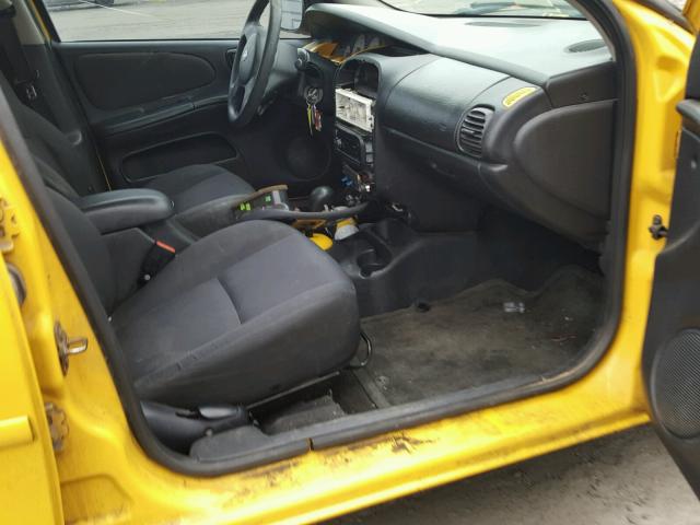 1B3ES56C13D177833 - 2003 DODGE NEON SXT YELLOW photo 5