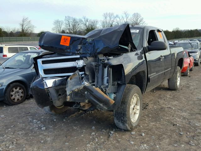 2GCEK19J381215552 - 2008 CHEVROLET SILVERADO BLACK photo 2