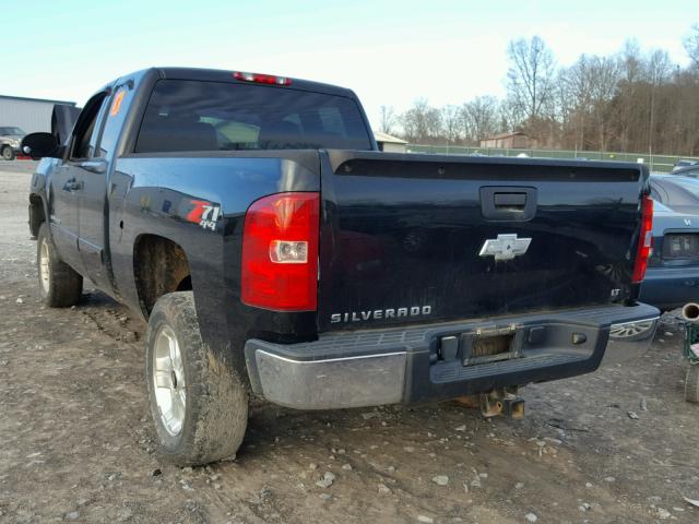 2GCEK19J381215552 - 2008 CHEVROLET SILVERADO BLACK photo 3