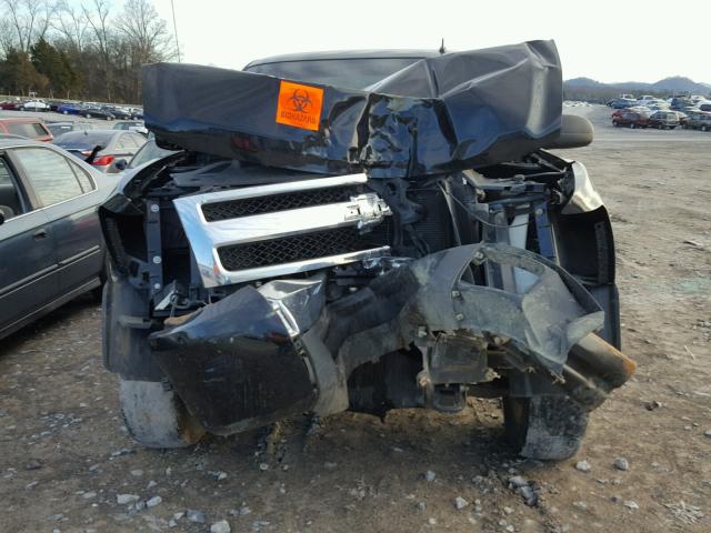 2GCEK19J381215552 - 2008 CHEVROLET SILVERADO BLACK photo 7