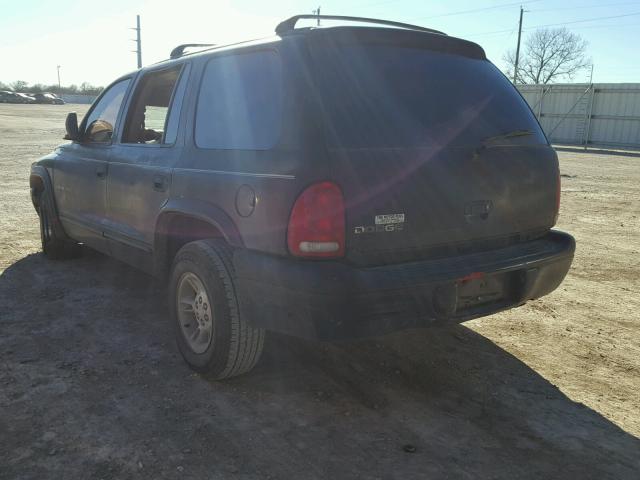 1B4HR28Y0YF171836 - 2000 DODGE DURANGO BLACK photo 3