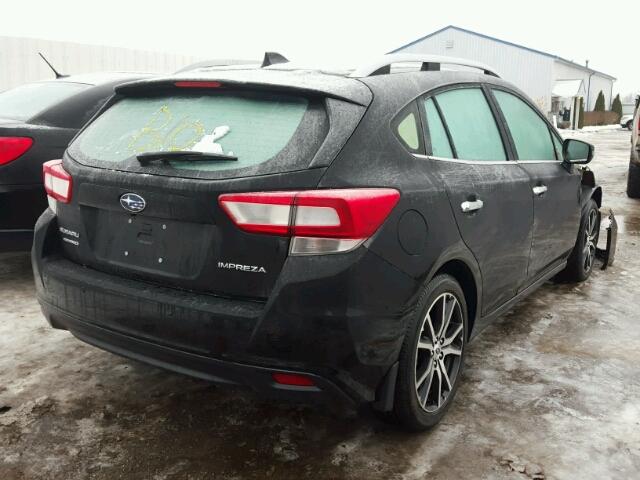 4S3GTAU66J3704486 - 2018 SUBARU IMPREZA LI BLACK photo 4