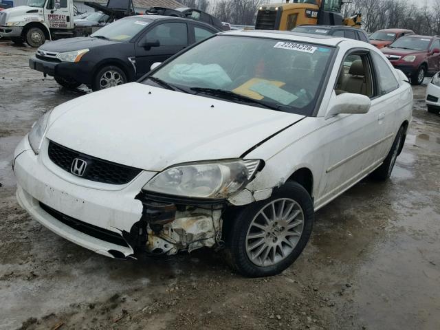 1HGEM22955L003114 - 2005 HONDA CIVIC EX WHITE photo 2