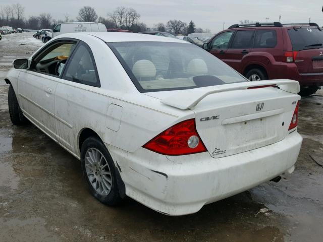 1HGEM22955L003114 - 2005 HONDA CIVIC EX თეთრი ფოტო 3