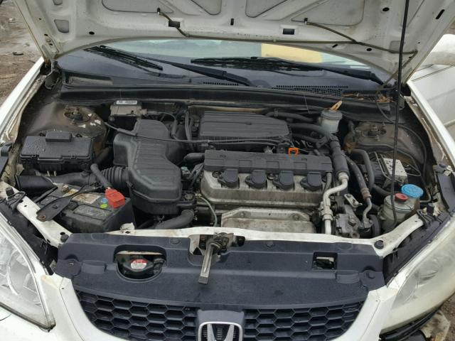 1HGEM22955L003114 - 2005 HONDA CIVIC EX თეთრი ფოტო 7