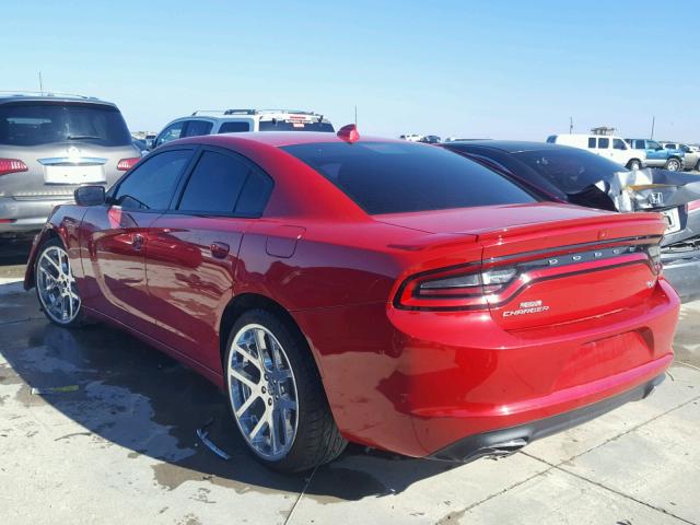 2C3CDXCT9FH741630 - 2015 DODGE CHARGER R/ RED photo 3