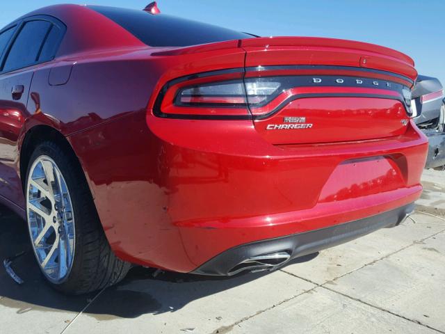 2C3CDXCT9FH741630 - 2015 DODGE CHARGER R/ RED photo 9