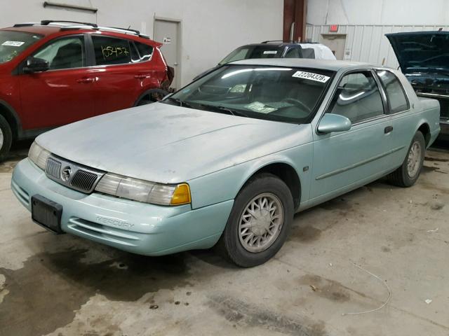 1MELM62W3SH613562 - 1995 MERCURY COUGAR XR7 TURQUOISE photo 2