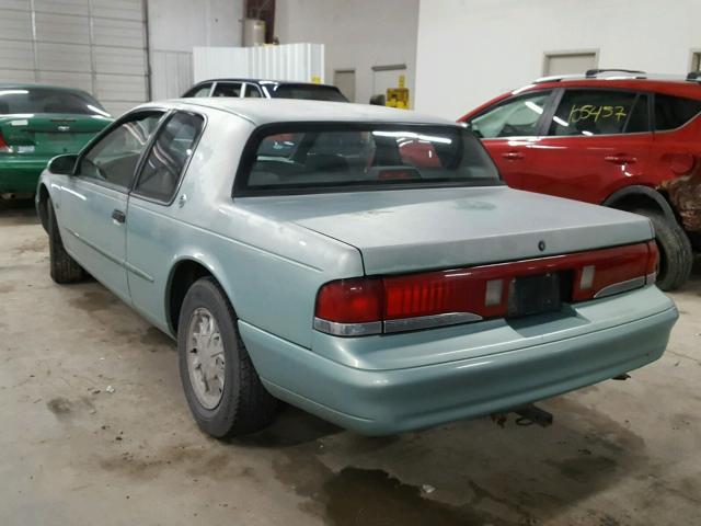 1MELM62W3SH613562 - 1995 MERCURY COUGAR XR7 TURQUOISE photo 3