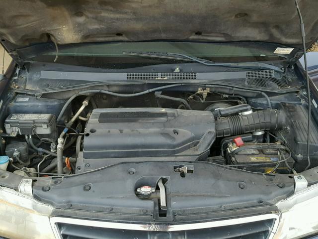 5FNRL18683B130613 - 2003 HONDA ODYSSEY EX BLUE photo 7