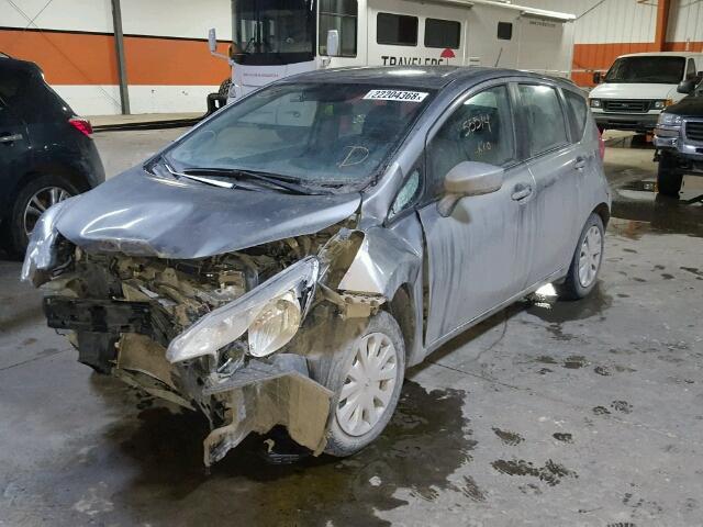 3N1CE2CPXFL409057 - 2015 NISSAN VERSA NOTE SILVER photo 2