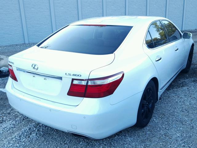 JTHBL46F795088045 - 2009 LEXUS LS 460 WHITE photo 4