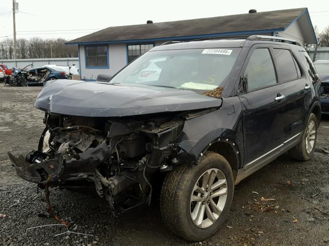 1FM5K7D81DGB17877 - 2013 FORD EXPLORER X BLACK photo 2