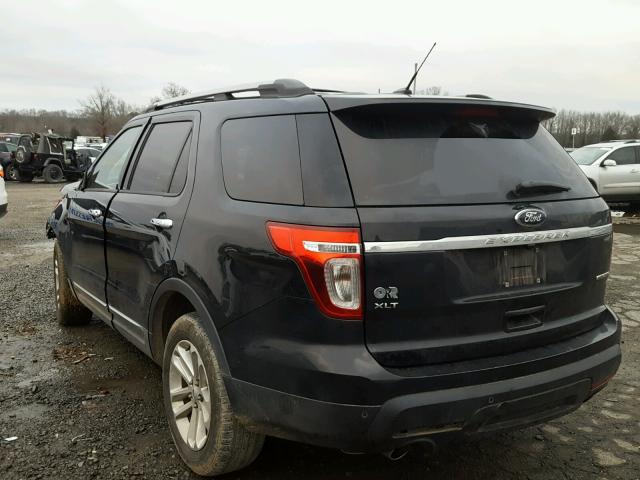 1FM5K7D81DGB17877 - 2013 FORD EXPLORER X BLACK photo 3