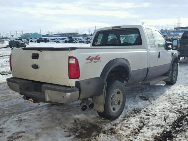 1FTWX31R38EA13800 - 2008 FORD F350 SRW S WHITE photo 4