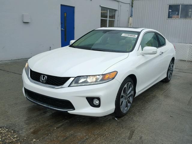 1HGCT2B88FA005373 - 2015 HONDA ACCORD EXL WHITE photo 2